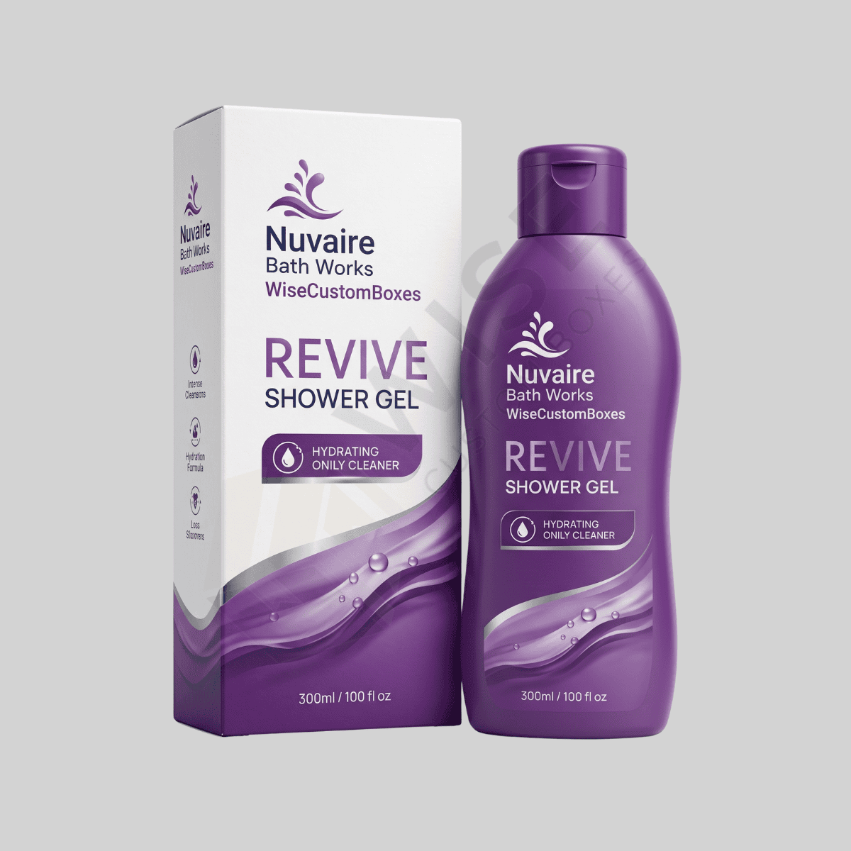 Custom 300ml Bottle Boxes for secure branded bottle packaging