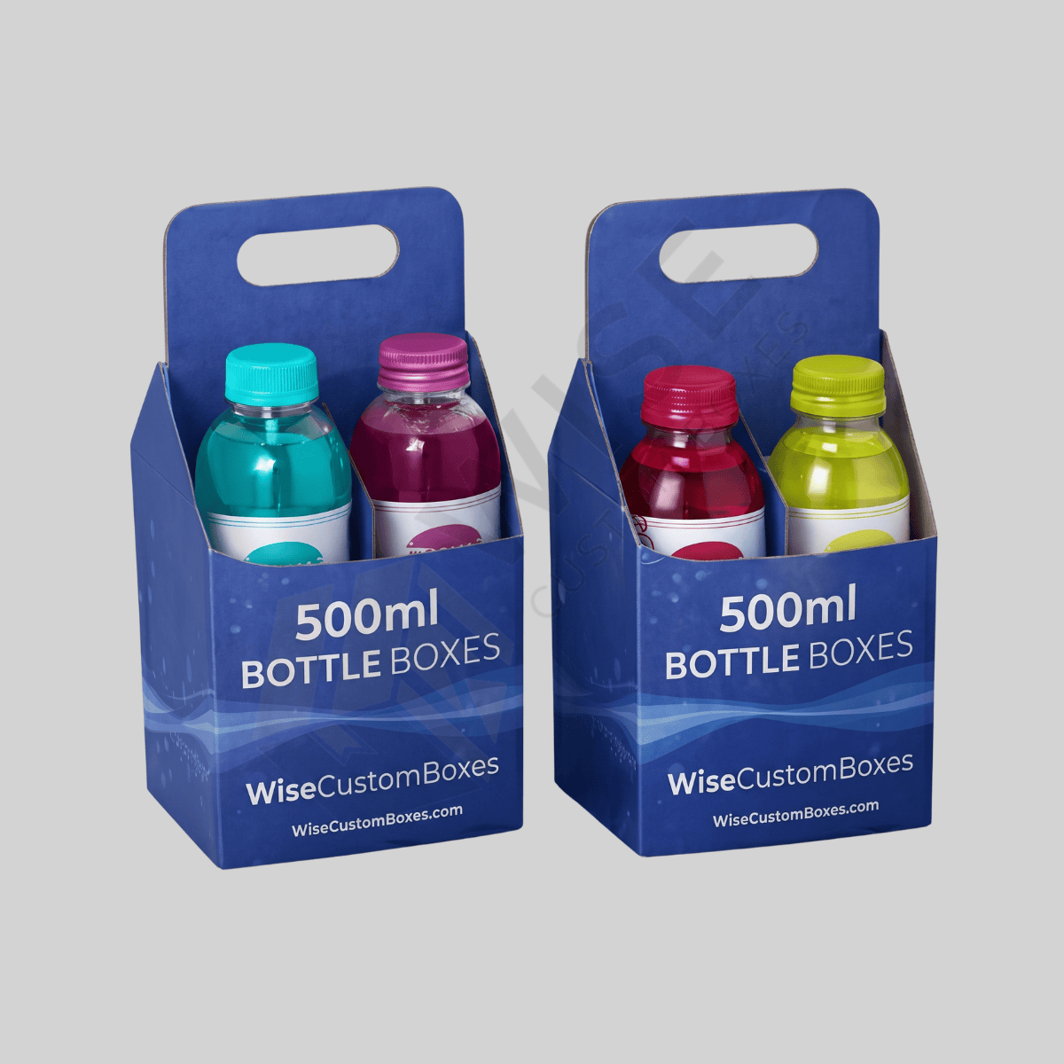 Custom 500ml Bottle Boxes for branded bottle packaging