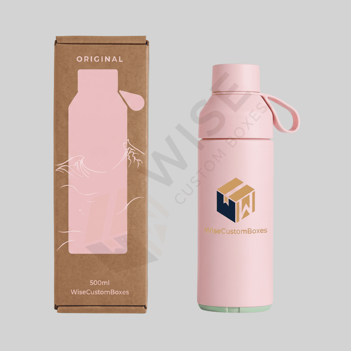 Custom 500ml Bottle Boxes for branded bottle packaging