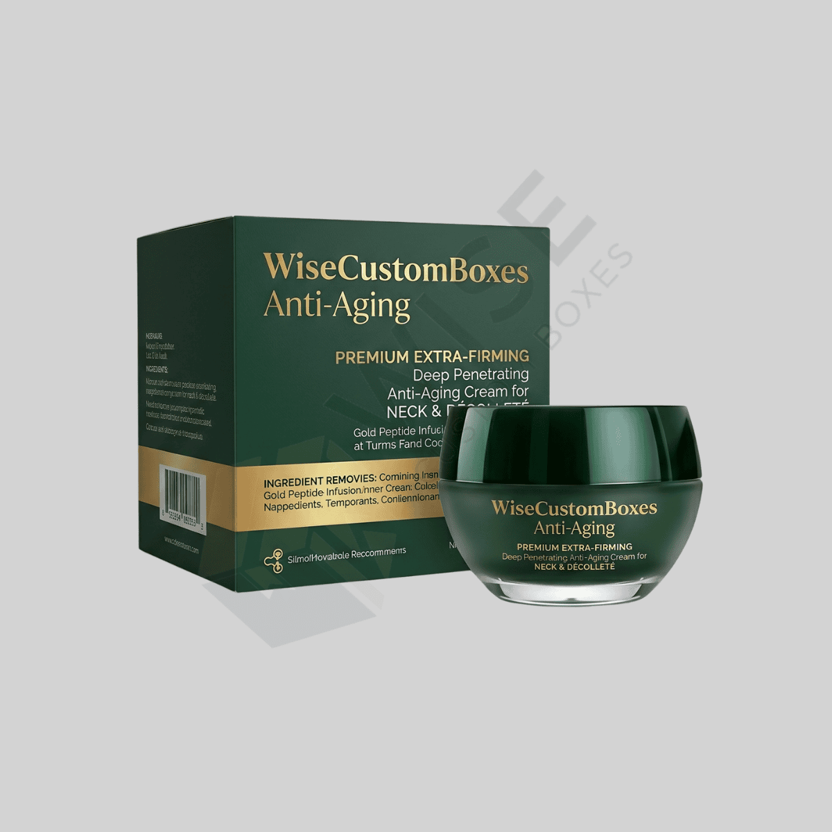 Custom anti aging cream boxes for skincare product packaging