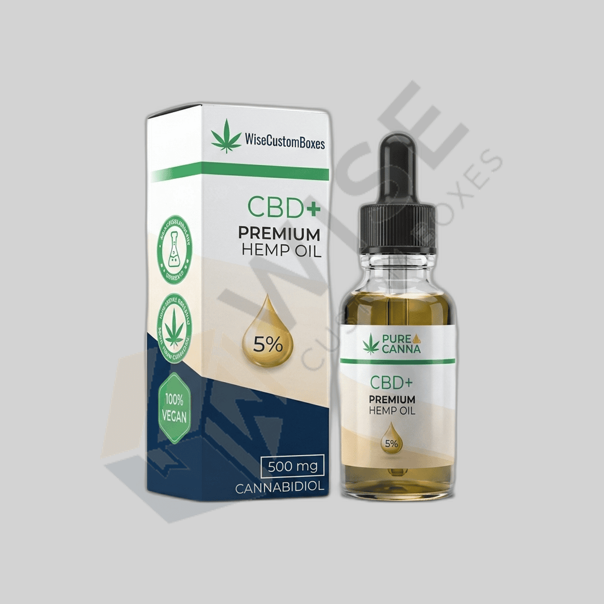 Custom CBD Hemp Oil Boxes packaging, image 1