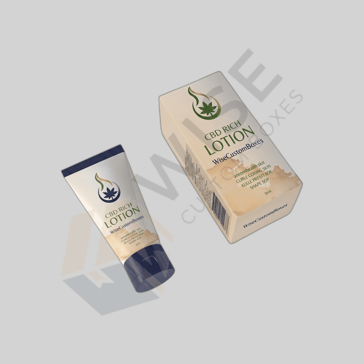 Custom CBD Lotion Boxes packaging, image 2