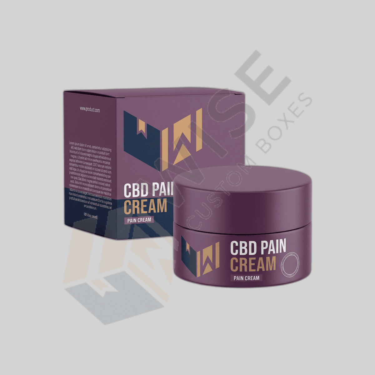 Custom CBD Pain Cream Boxes packaging, image 1