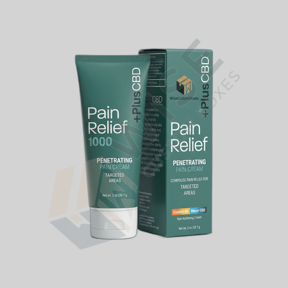 Custom CBD Pain Cream Boxes packaging, image 3