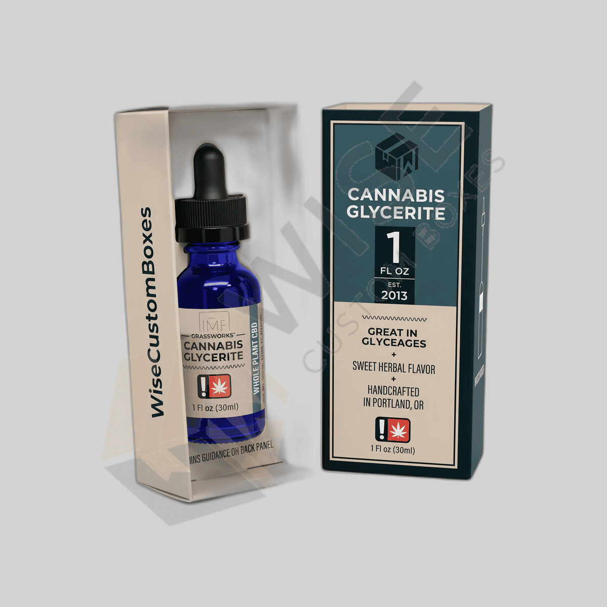 Custom CBD Tincture Packaging Boxes packaging, image 1