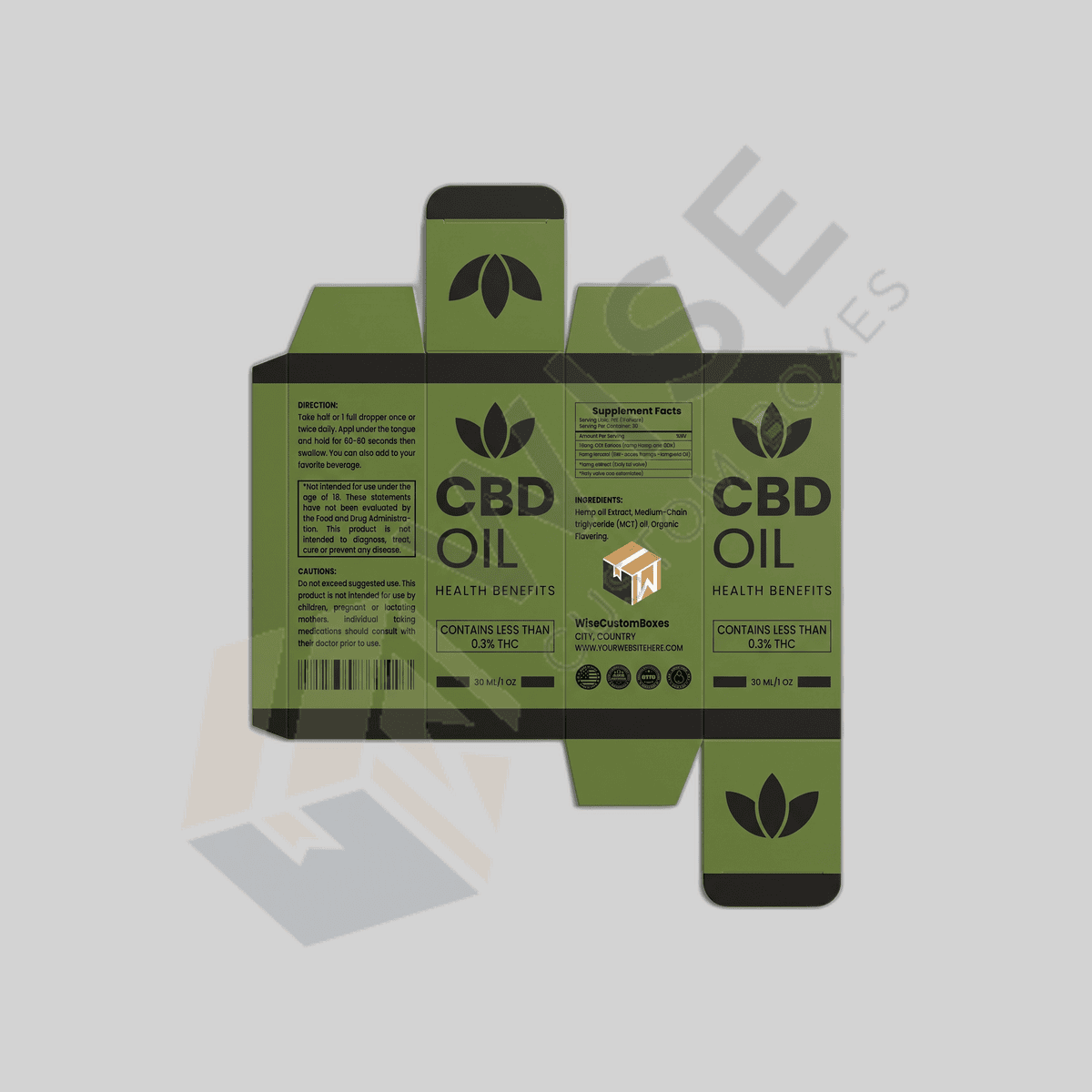 Custom CBD Tincture Packaging Boxes packaging, image 3