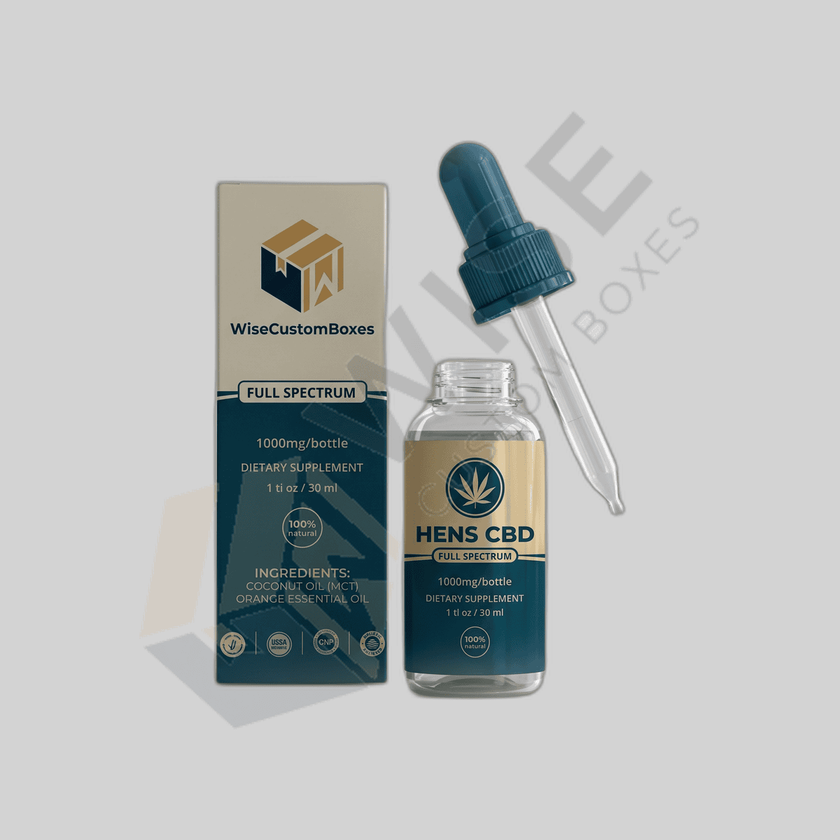 Custom CBD Tincture Packaging Boxes packaging, image 4
