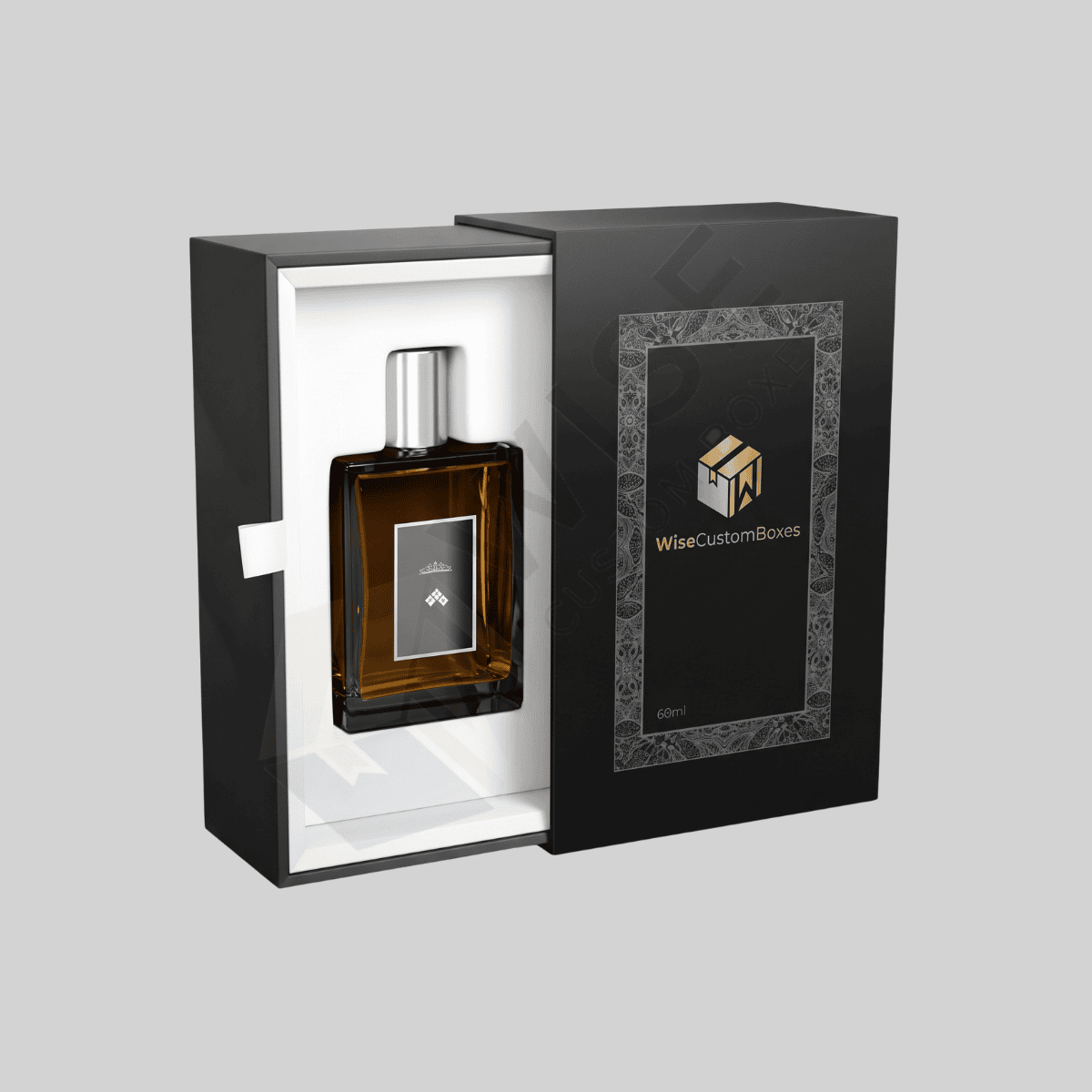 Custom cologne boxes with premium branding and fitted inserts for fragrance bottles
