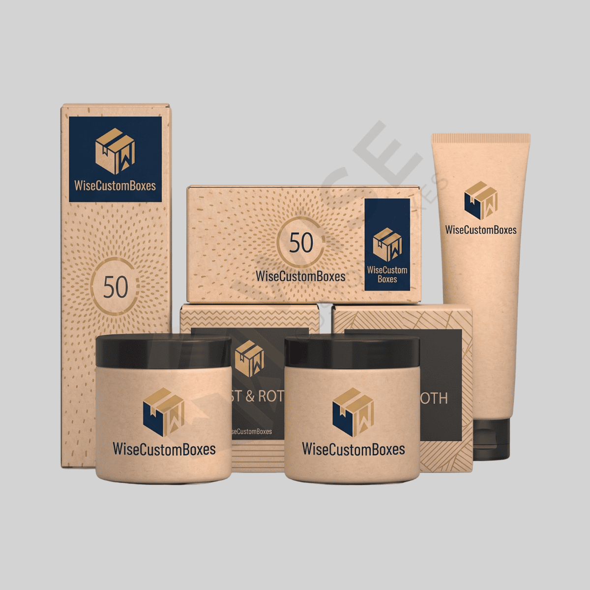 Custom Cosmetic Cream Packaging Boxes with Elegant Printed Branding