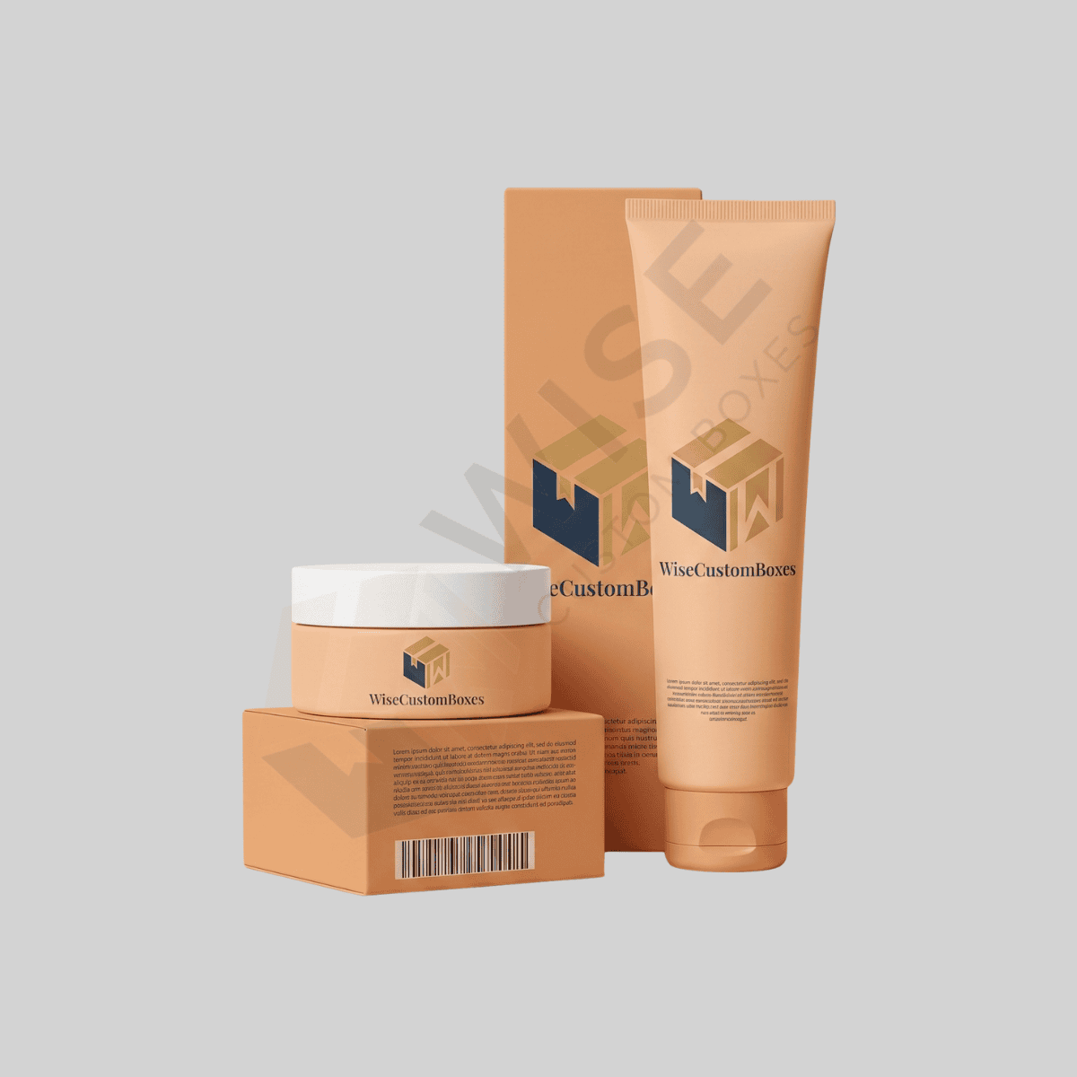 Custom Cosmetic Cream Packaging Boxes with Elegant Printed Branding