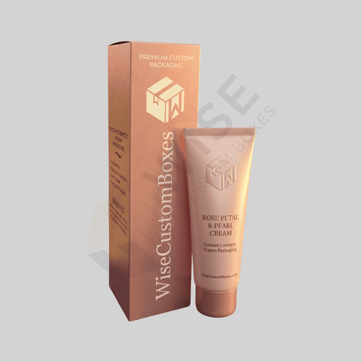 Custom Cosmetic Cream Packaging Boxes with Elegant Printed Branding