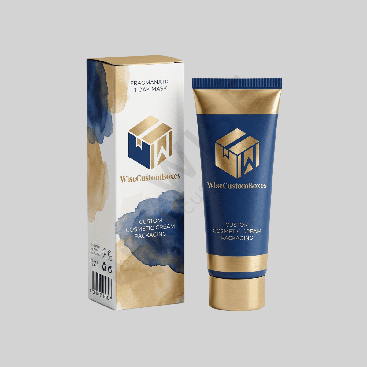 Custom Cosmetic Cream Packaging Boxes with Elegant Printed Branding