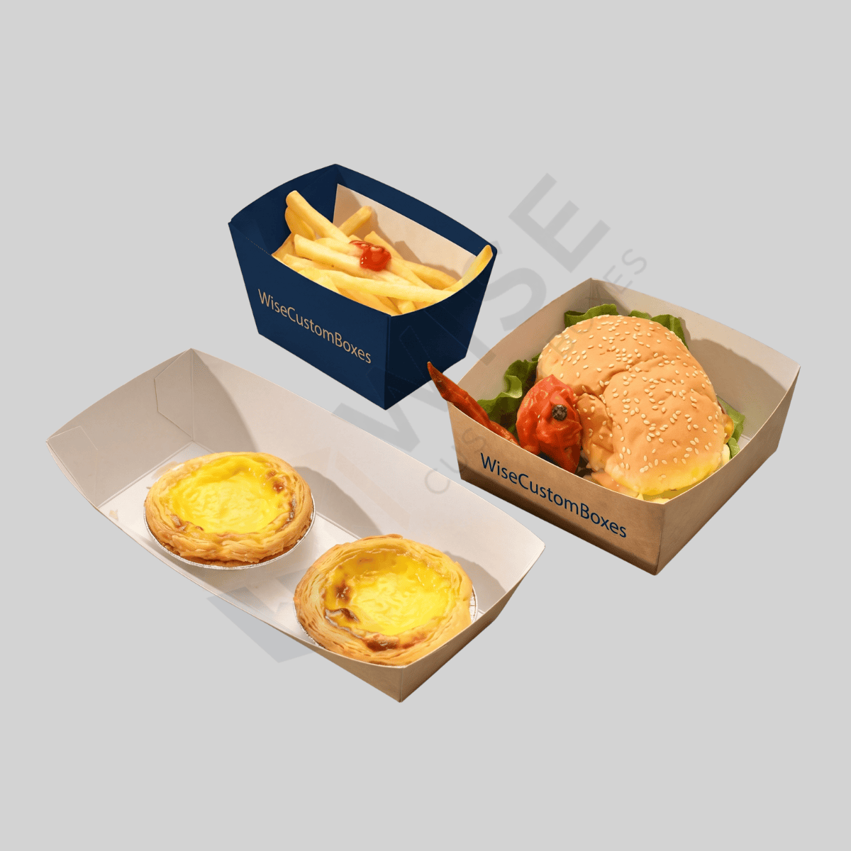 Custom Food Trays with Premium Printed Food Packaging