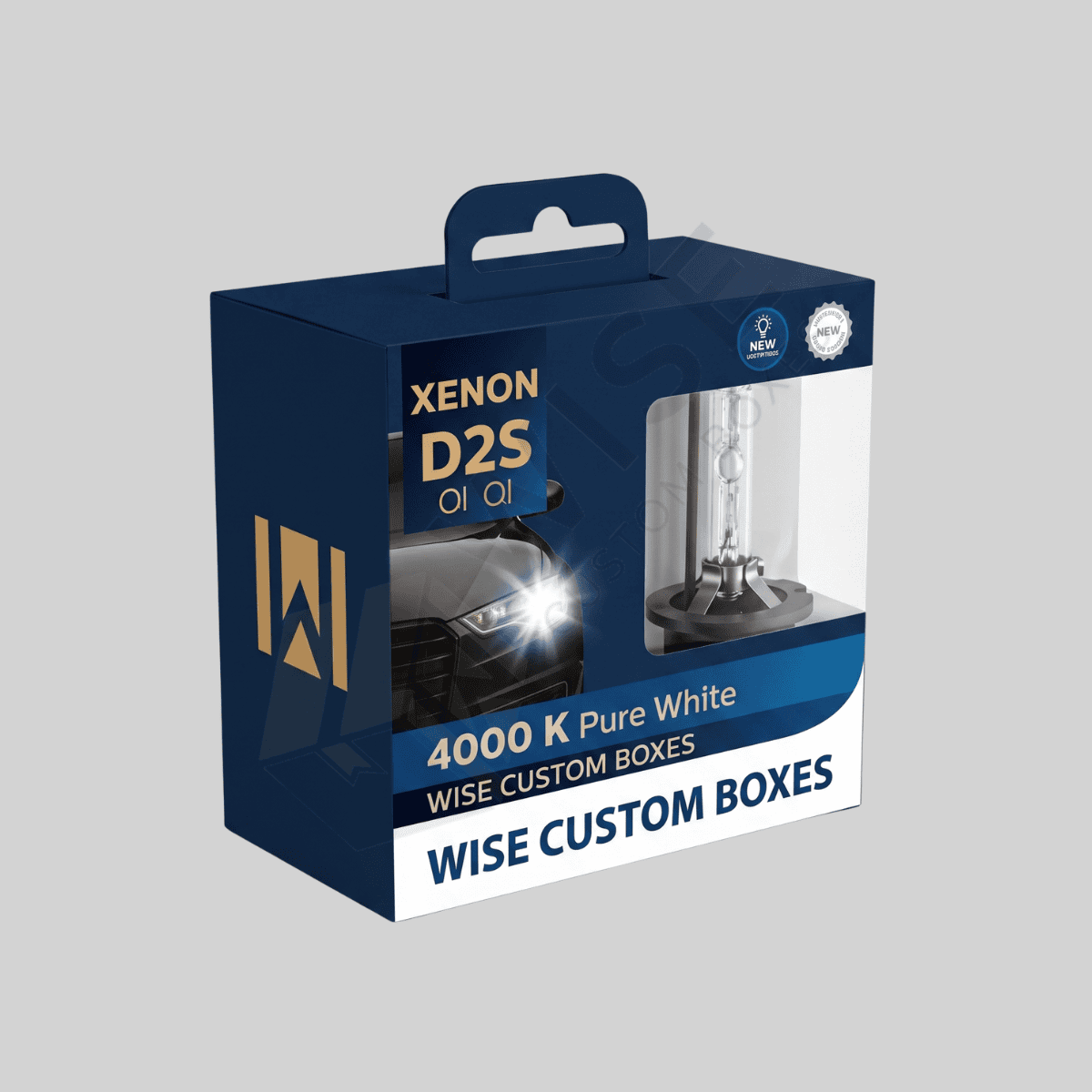 Custom Headlight Boxes for protective automotive lighting packaging