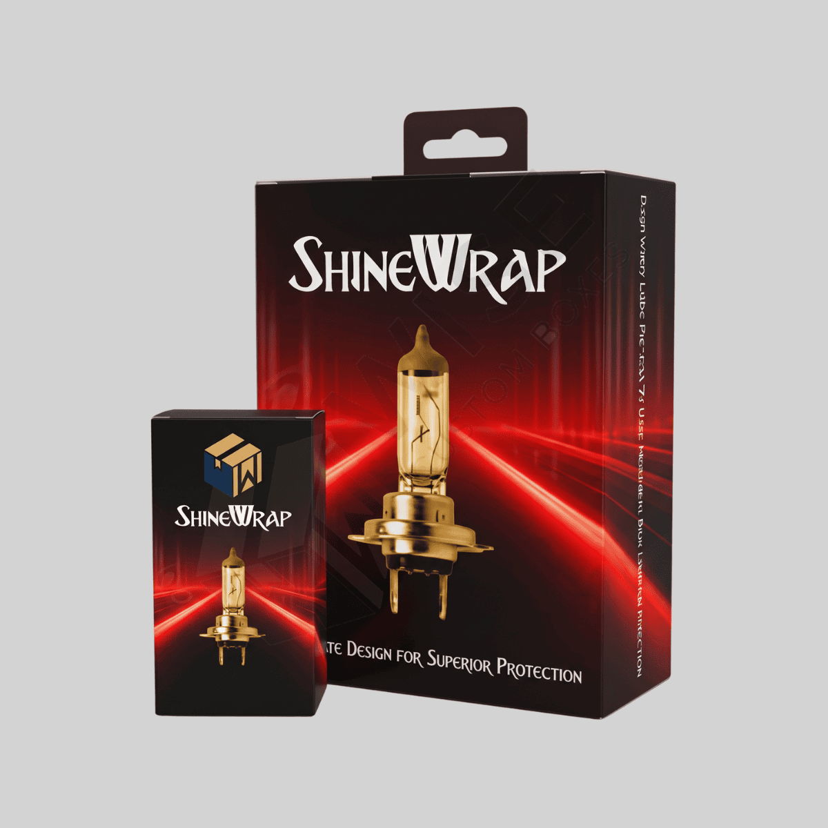 Custom Headlight Boxes for protective automotive lighting packaging