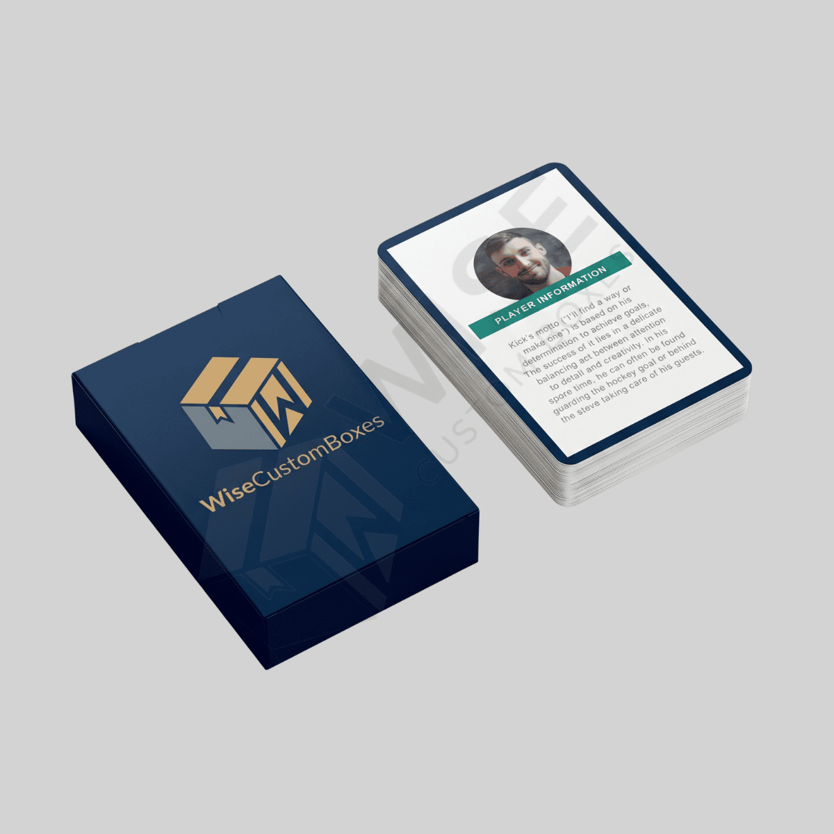 Custom Trading Card Paper Packaging for collectible cards and branded card sets