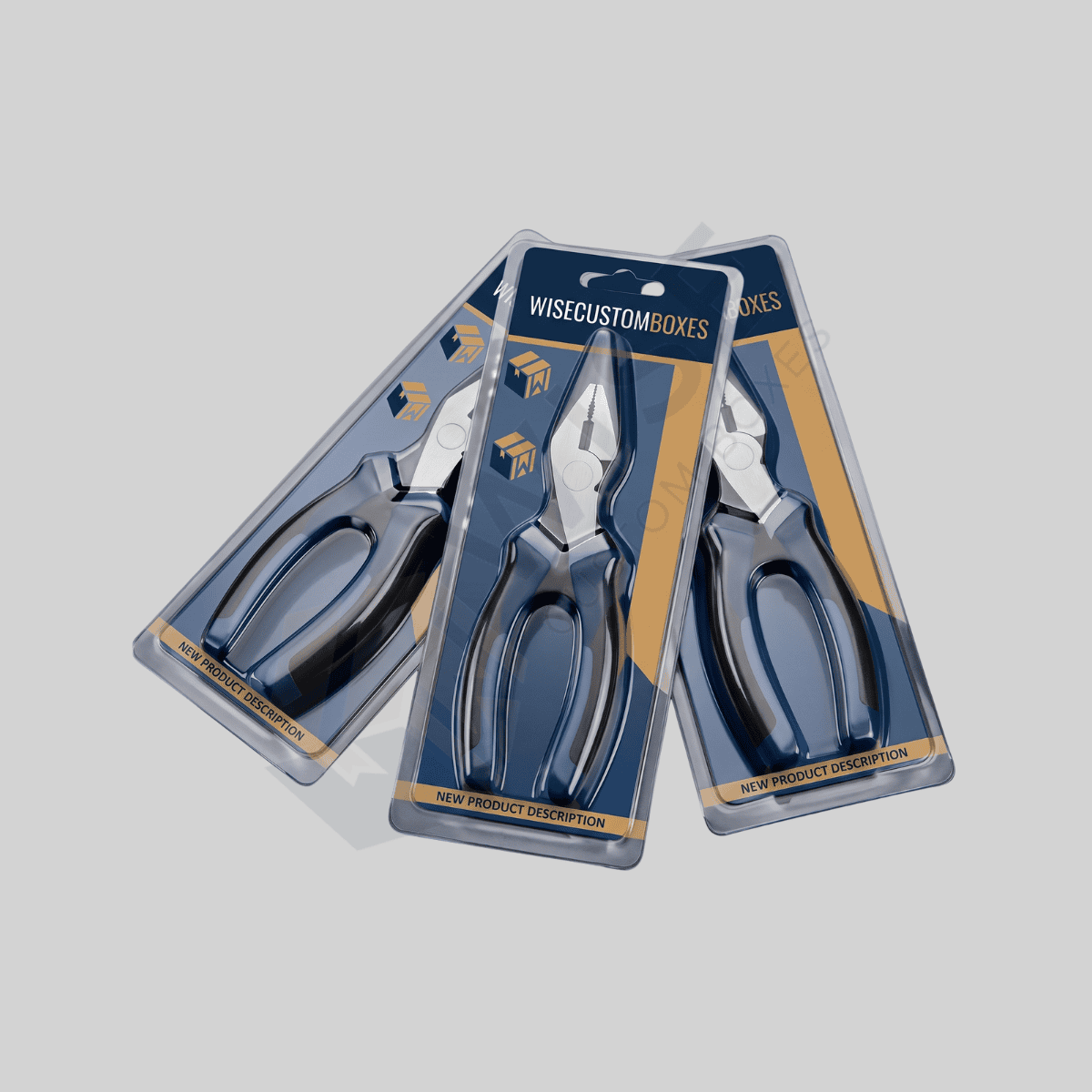 Custom Hardware Tools Packaging Boxes with Printed Branding and Organized Tool Inserts