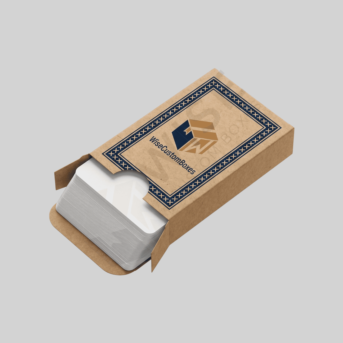 Custom Playing Card Boxes with Thumb Cut and Personalized Printed Design